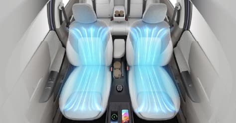 AeroLux Ventilated Leatherette Seats
