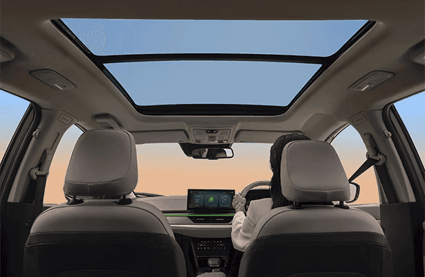 Panoramic Sunroof with Mood Lighting